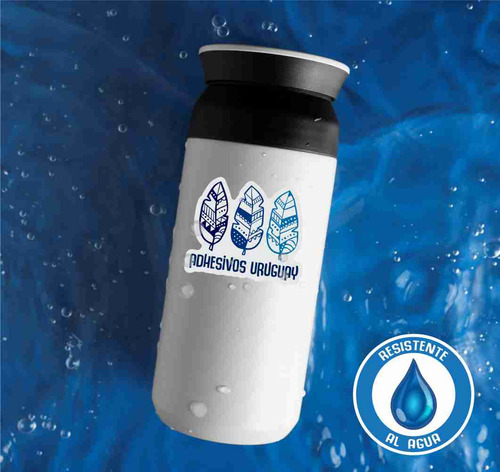 Sticker Calco Etiqueta 4cm Personalizados 100 Uni. En Vinilo