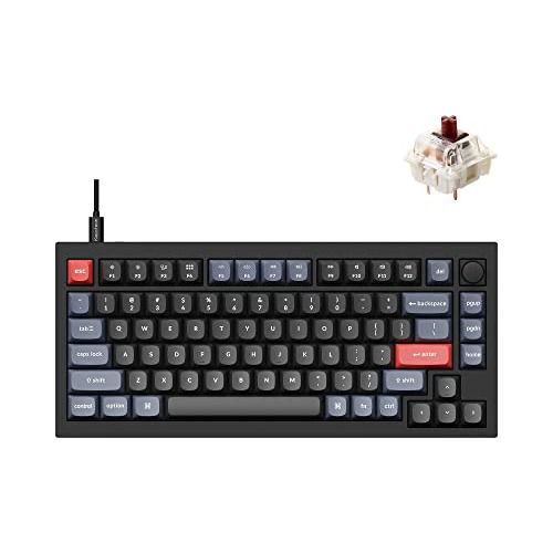 Teclado Keychron Q1 82t Gateron G Pro Brown Switch Version2 