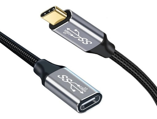 Cable Extensión Usb C 3.1 Gen2 3m 10gbps Pd100w Qc 4.0 4k