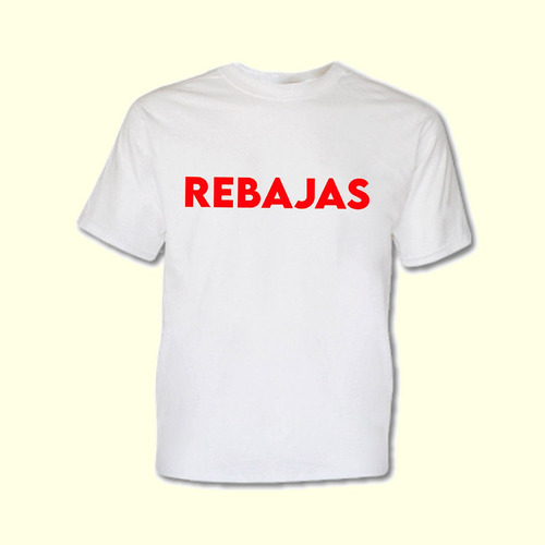 Playera Rebajas Blanca 8 Pzas.