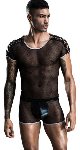 Sexy Pijama Mono De Malla Para Hombre, Uniforme Sexual, Cosplay