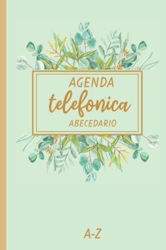 Agenda Telefonica Abecedario: Libreta De Direcciones Y Conta