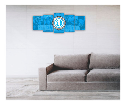 Cuadro Club Belgrano Córdoba Piratas Futbol Poliptico Deco Belgrano