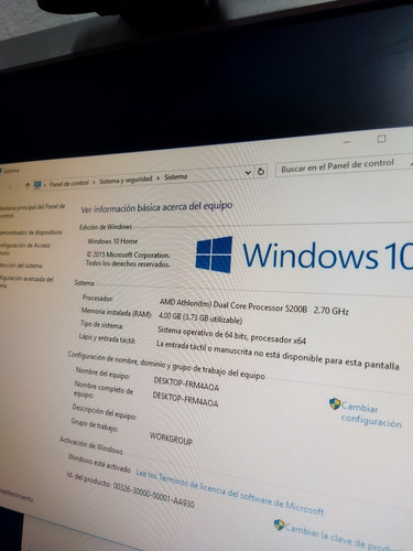 Compu Wifi Barata Para Clases Online Con Camara Bocinas 4ram (Usado)