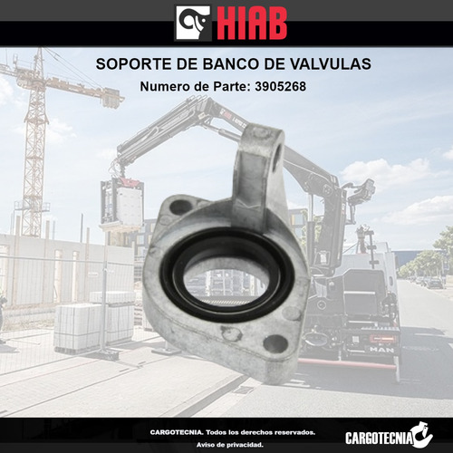 Hiab 3905268 - Soporte De Banco De Válvulas Original Hiab