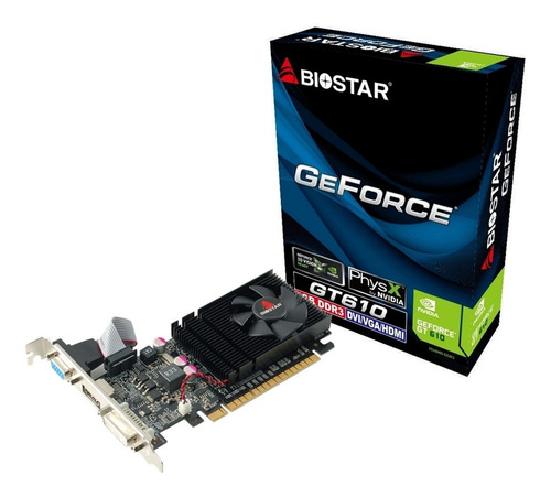 Tarjeta De Video Biostar Geforce Gt610 2gb D3 Tranza