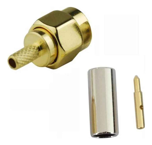 Conector Sma Macho Para Rg58 Crimp Baja Perdida Repcell