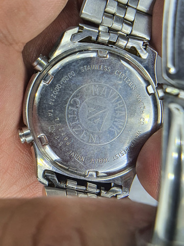 Reloj De Caballero Citizen Navihawk World Time Funcionando (Usado)