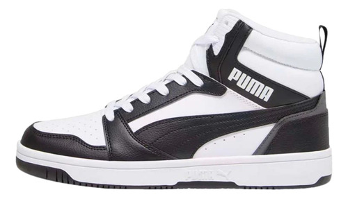Tenis Puma Rebound V6 Mid Negro-blanco De Hombre 392326 01