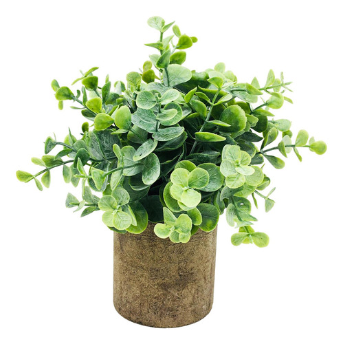 Plantas Artificiales De Sándalo Con Maceta Para Escritorio
