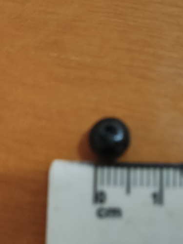 Cuenta Plastica Negra 5mm, Paquete De 240gr