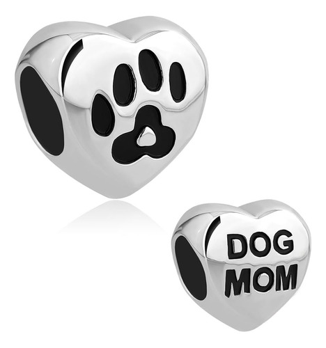 Lovelycharms Dog Mom Petpaw Print Charm Bead Se Adapta A Pul