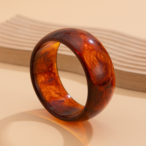 Pulsera Ancha Y Gruesa De Resina Bohemia Para Joyas De Fiest
