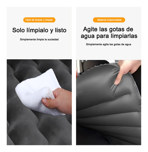 Colchon Inflable Con Compresor 12v Y 2 Almohadas Para Auto