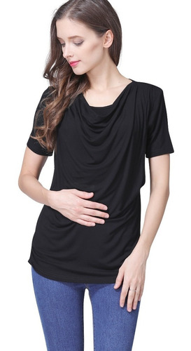 Imagen 1 de 4 de Blusa Casual Lactancia Manga Corta