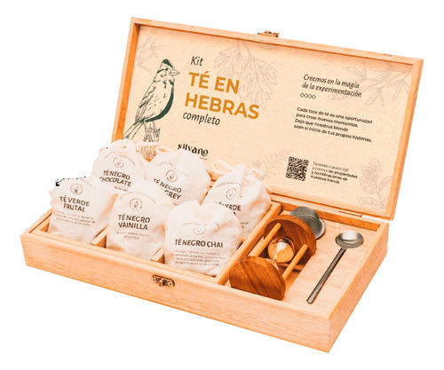 Kit Te En Hebras Y Accesorios Regalo En Estuche