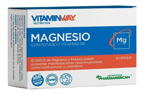 Magnesio + Potasio Vitamin Way X 30 Caps