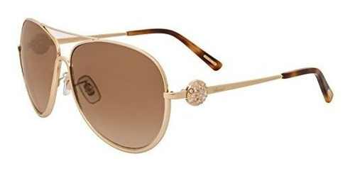 Gafas De Sol - Chopard Aviator Sunglasses Schb23s 300g Rose 