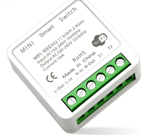 Interruptor Inteligente Wifi 16a Módulo Control De Luz Hogar