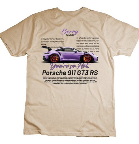 Playera Porsche 911 Gt3 Rs Berry Gazen