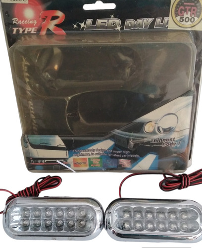 Par De Faros Leds Azules 12 Leds