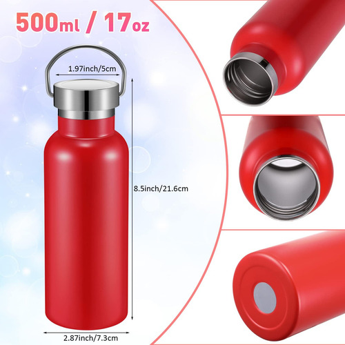 Mimorou 10 Botellas De Agua Deportivas De Acero Inoxidable D