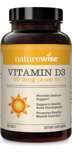 Vitamina D3 2000iu Salud Muscular Osea E Inmunologico 360 Cp