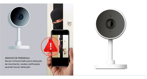 Cámara Wifi de seguridad inteligente Agl Smart Cam Full HD, color blanco