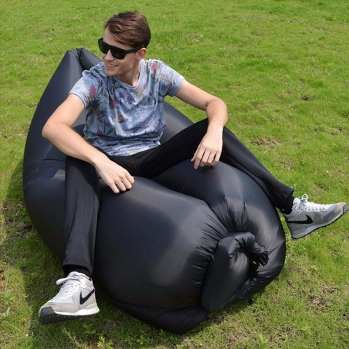 Cama De Aire Air Sofa Laybag Puf Puff - 3 Solores