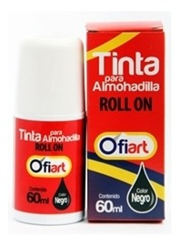 Tinta Para Sellos Roll On Negro Y Azul 60ml 