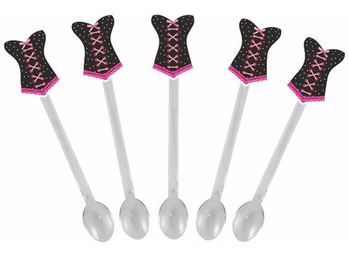 Imagem 5 de 7 de Kit Festa Chá De Lingerie (pink E Preto) 107 Peças