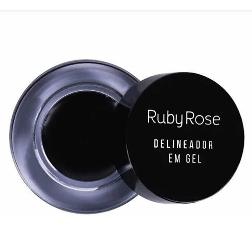 Imagen 3 de 3 de Delineador Gel Negro Ruby Rose Waterproof