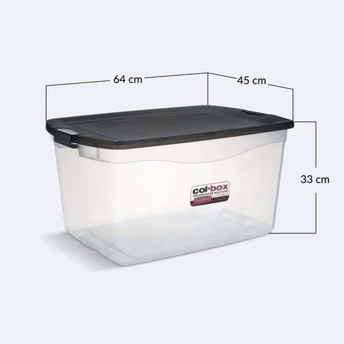 Caja Plástica Megacol X 68 Lts Colombraro Juguetes
