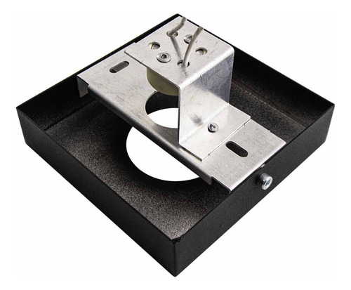 Spot Semi Embutido Quadrado P/ Mr16 Gu10 Starlumen St3148 Estrutura Preto 127/220v