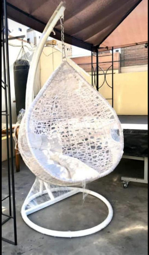 Silla Colgante Sillón De Ratan Sólido Para Terraza