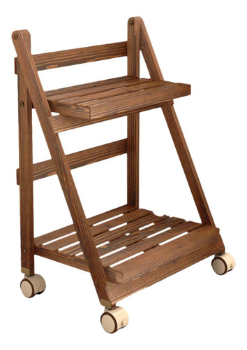 Stand Rack Batter Soporter De Plantador Plegable 2 Nivel