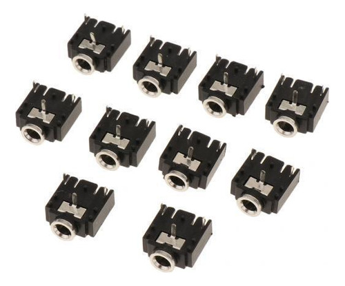 5x 10 Uds 3pin.5mm Hembra Audio Mono Conector Para