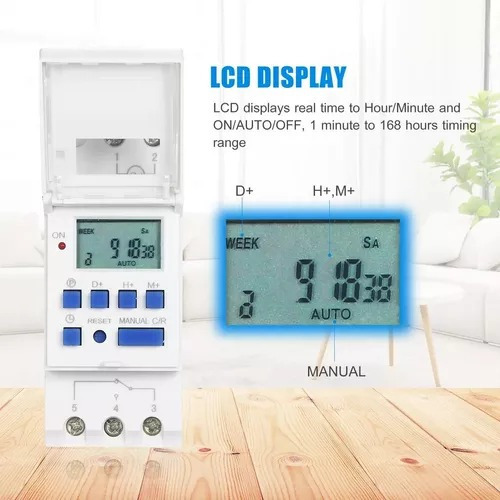 // Interruptor Digital 16a Temporizador Programable 110v