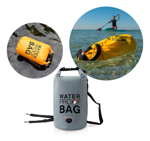 Bolsa Impermeable Mochila Seca 5 Litros Water Proof Bag