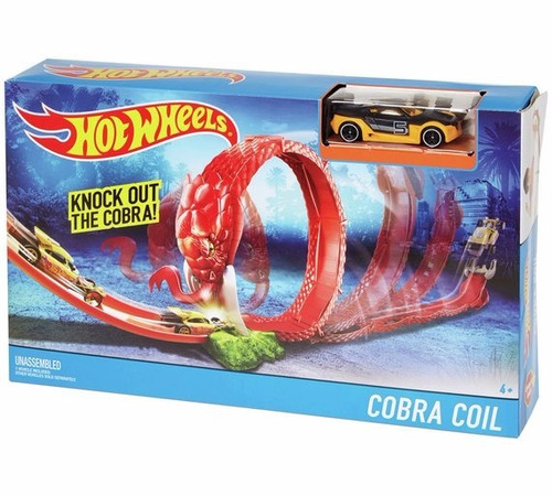 Pista De Carros Hot Wheels Trampa De Cobra Coches Cobra Coil