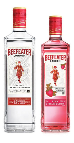 Combo Beefeater London Dry Gin 1l + Beefeater Pink 700ml