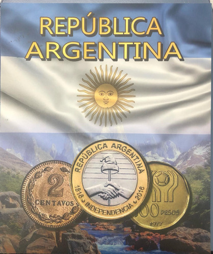 Album Carpeta Ilustrado Para Monedas De Argentina 1896-2023