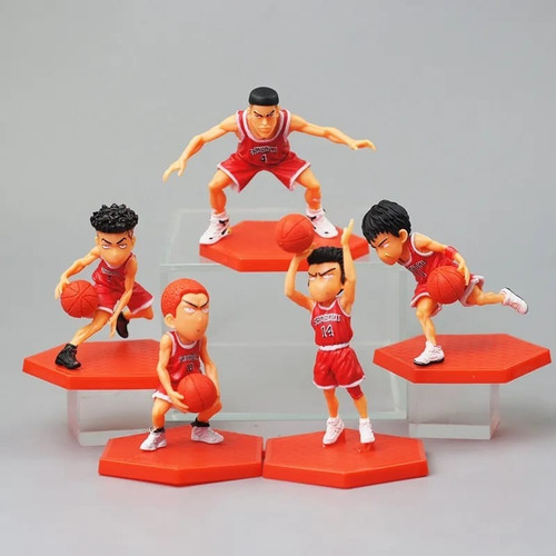Imagen 2 de 6 de Set 5 Figuras Slam Dunk