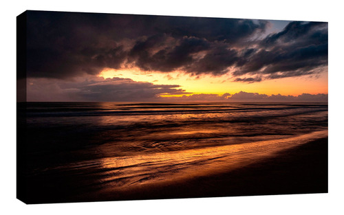 Cuadro Decorativo Canvas Moderno Lienzo Paisaje Playa B Color Lienzo Paisaje Playa 47 Armazón Natural