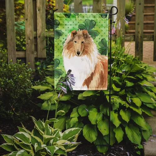 Caroline's Treasures Ck1793gf Shamrocks Rough Collie Garden