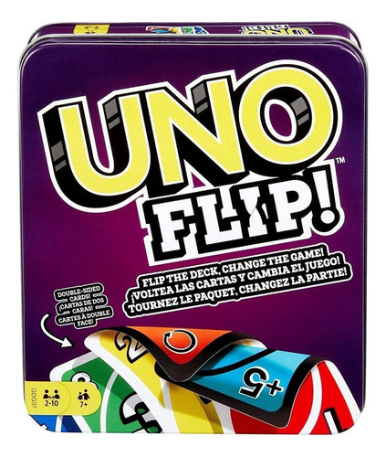 Juego De Cartas Familiar Uno Flip Con 112 Cartas En Una