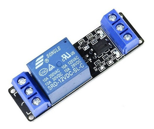 Modulo Relay Rele 1 Canal Optoacoplado 12v Arduino 10a Hobb