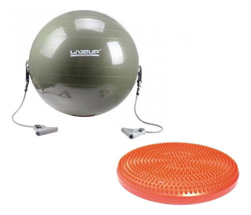 Kit Com Disco De Equilíbrio + Bola 65 Cm Com Extensor