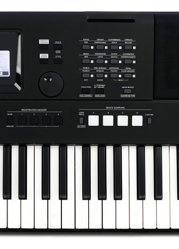 Teclado Sensitivo De 61 Teclas Yamaha Psre473 Color Negro