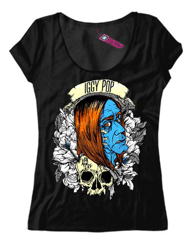 Remera Mujer Iggy Pop Lust For Life Mb52 Dtg Premium